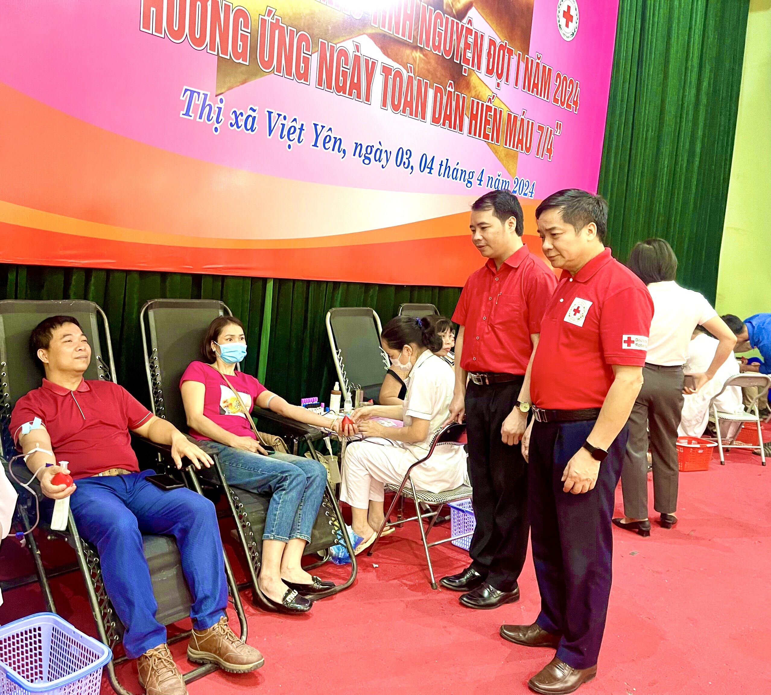 Bắc Giang: Gần 2.000 đơn vị máu được tiếp nhận tại Ngày hội Hiến máu tình nguyện thị xã Việt Yên năm 2024.